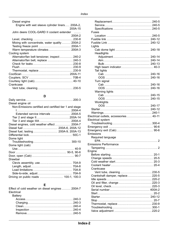 John Deere 6100E, 6110E, 6115E, 6125E, 6130E Tier 0-Tier III Tractors (000001-) Operator's Manual (OMSU63264) - Image 3