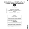 John Deere 6105E, 6120E, 6135E Final Tier IV Tractors (001001-) Operator's Manual (OMSU63548)