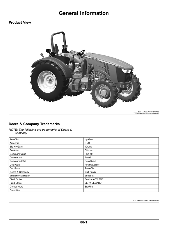 John Deere 5100ML, 5115ML, 5125ML (FT4) Tractors (May 2022-) (North American) Operator's Manual (OMSU64465) - Image 3