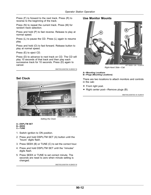 John Deere 6100E, 6110E, 6115E, 6125E, 6130E Tier 0—Tier III Tractors (Export to South Africa, Australia) Operator's Manual (OMSU65867) - Image 2