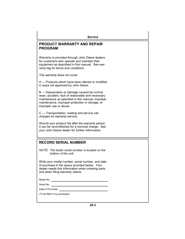 John Deere Moisture Chek Plus SW08120 Operator's Manual (OMSW08120) - Image 2