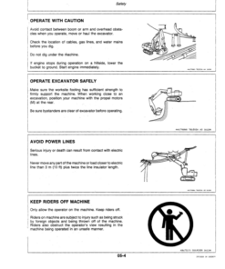 Alternative view of John Deere 690C Excavators Operator's Manuals (OMT114467)