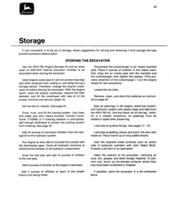 Alternative view of John Deere 690A Excavators Operator's Manuals (OMT114475)
