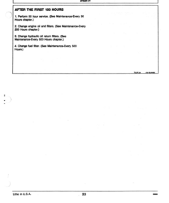 Alternative view of John Deere 690DR Excavators Operator's Manuals (OMT124550)