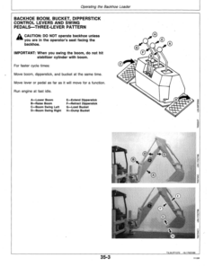 Alternative view of John Deere 315C Backhoes Operator's Manuals (OMT133422)
