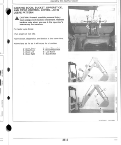 Alternative view of John Deere 315D Backhoes Operator's Manuals (OMT135095)