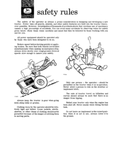 Alternative view of John Deere 2010 Row Crop Utility Diesel Tractor Operator's Manual (OMT14692)
