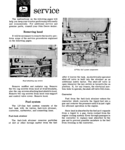 Alternative view of John Deere 2010 Row Crop LP-Gas Tractor Operator's Manual (OMT14696)