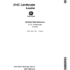 John Deere 210C Landscape Loaders Operator's Manuals (OMT148914)