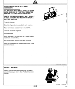 Alternative view of John Deere 570B Motor Graders Operator's Manuals (OMT149124)