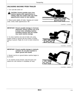 Alternative view of John Deere 790ELC Excavators Operator's Manuals (OMT152334)