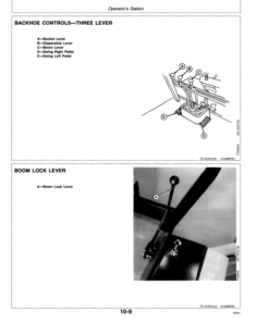 Alternative view of John Deere 300D, 310D Backhoes Operator's Manuals (OMT153356)