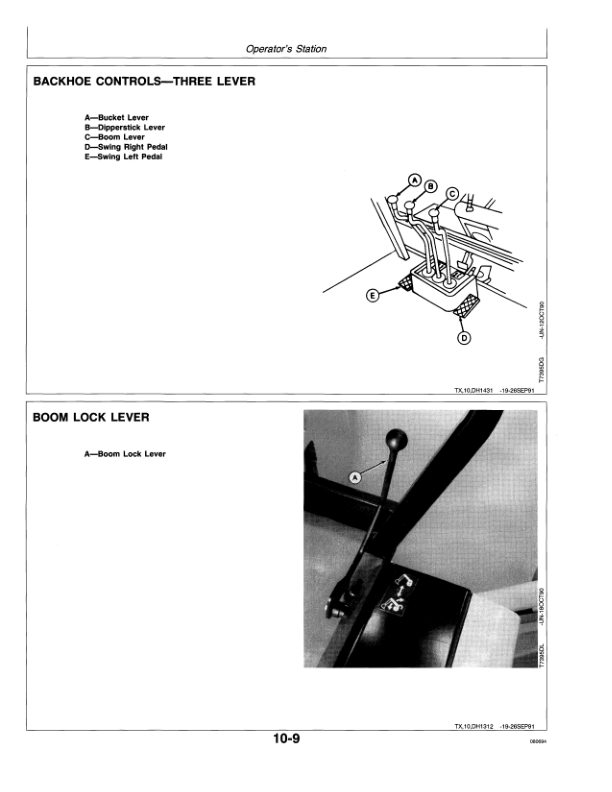 John Deere 300D, 310D Backhoes Operator's Manuals (OMT153356) - Image 2