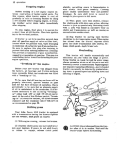 Alternative view of John Deere 1010 Tractors Operator's Manuals (OMT15500)