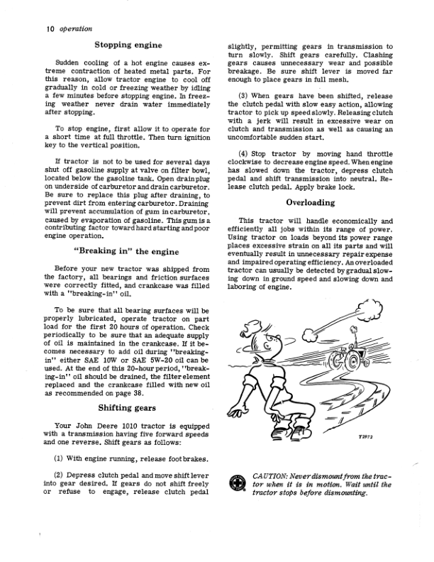 John Deere 1010 Tractors Operator's Manuals (OMT15500) - Image 2