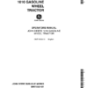 John Deere John Deere1010 Gasoline Wheel Tractor Operator's Manual (OMT15504)