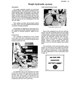 Alternative view of John Deere John Deere1010 Gasoline Wheel Tractor Operator's Manual (OMT15504)