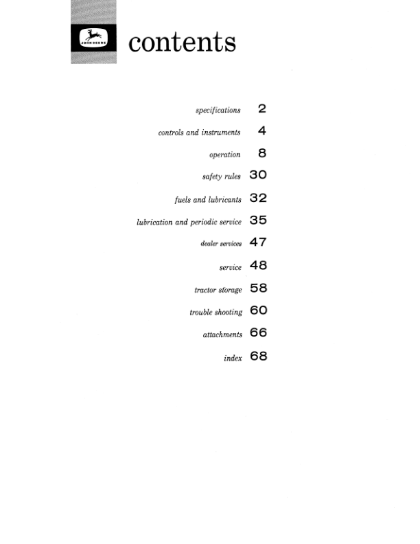John Deere 1010 Tractors Operator's Manuals (OMT15505) - Image 2