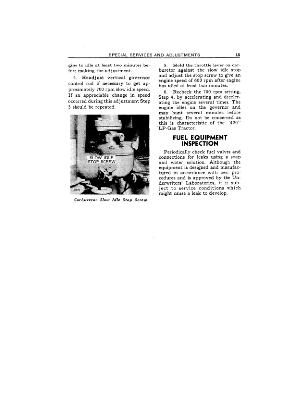 John Deere 420 Series Tractors (Equipped with LP-Gas) Operator's Manual (OMT15757) - Image 2