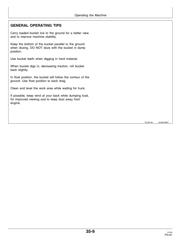 John Deere 544GTC, 544G, 544GLL, 624G, 644G Loaders Operator's Manuals (OMT158711) - Image 3