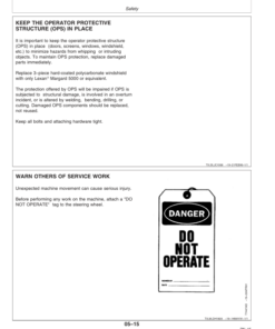 Alternative view of John Deere 544G, 544GH, 544GLL, 544GTC, 624G, 644G Loaders Operator's Manuals (OMT159816)