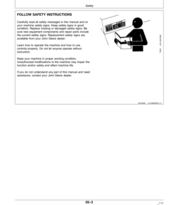 Alternative view of John Deere 643G, 843G Wheeled Feller Bunchers Operator's Manuals (OMT160731)