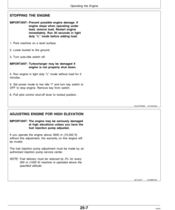 Alternative view of John Deere 892ELC Excavators Operator's Manuals (OMT161068)