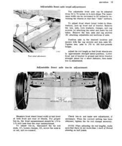 Alternative view of John Deere 1010 Row Crop Utility Diesel Tractor Operator's Manual (OMT16143)
