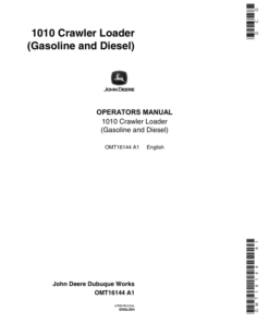 John Deere 1010 Crawler Loader Operator's Manual (OMT16144)