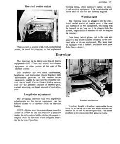 Alternative view of John Deere 1010 Crawler Loader Operator's Manual (OMT16144)