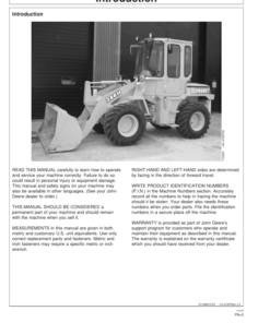 Alternative view of John Deere 244H Loaders Operator's Manuals (OMT164415)