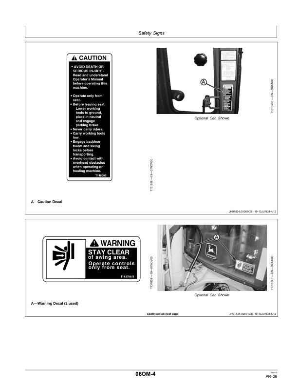 John Deere 310G Backhoes Operator's Manuals (OMT166698) - Image 2