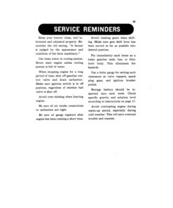 Alternative view of John Deere Model 420 Standard Tractor Operator's Manual (OMT171155)
