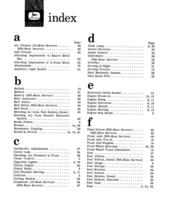 Alternative view of John Deere 1010 Tractors Operator's Manuals (OMT17340)