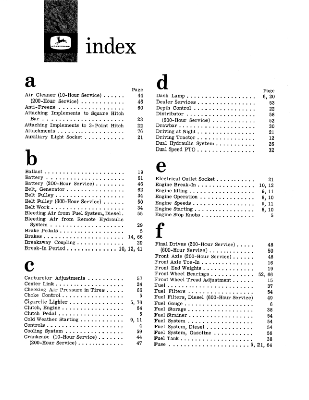John Deere 1010 Tractors Operator's Manuals (OMT17340) - Image 2