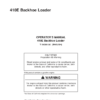 John Deere 410E Backhoes Operator's Manuals (OMT184380)