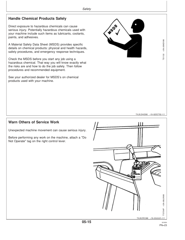 John Deere 230LC Excavators Operator's Manuals (OMT184910) - Image 2