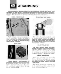 Alternative view of John Deere 1010 Crawlers Operator's Manuals (OMT18525)