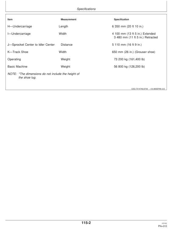 John Deere 750 Excavators Operator's Manuals (OMT185897) - Image 4