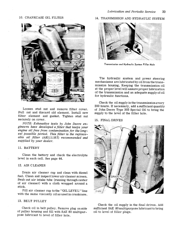 John Deere 2010 Row Crop Utility Tractors (029001-) Operator's Manual (OMT18596) - Image 2