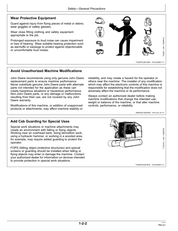 John Deere 230CLC, 200CLC, 270CLC Excavators Operator's Manuals (OMT187348) - Image 2