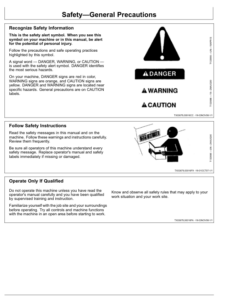 Alternative view of John Deere 1050C Crawler Dozers Operator's Manuals (OMT190710)