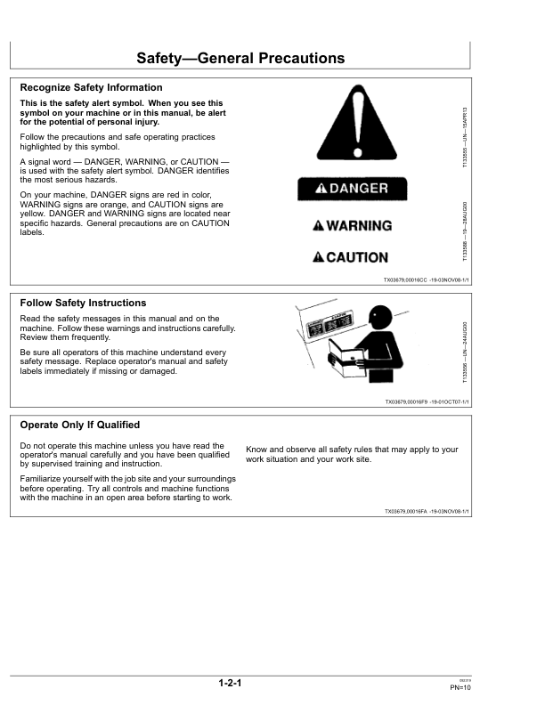 John Deere 1050C Crawler Dozers Operator's Manuals (OMT190710) - Image 2
