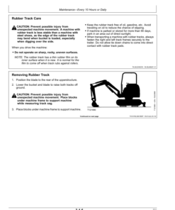 Alternative view of John Deere 27CZTS, 35CZTS Excavators Operator's Manuals (OMT190898)