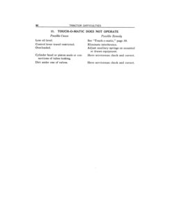 Alternative view of John Deere 420 Two-Row Utility Tractor Operator's Manual (OMT191155)
