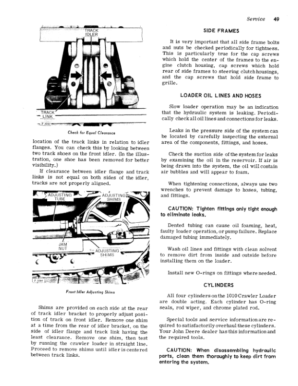 John Deere 1010 Crawlers Operator's Manuals (OMT19259) - Image 2