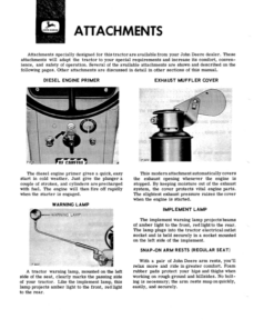 Alternative view of John Deere 1010 Series Tractors Operator's Manual (OMT19260)