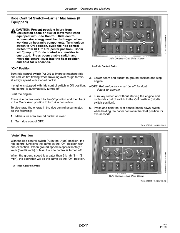 John Deere 544H, TC54H Loaders Operator's Manuals (OMT195359) - Image 2