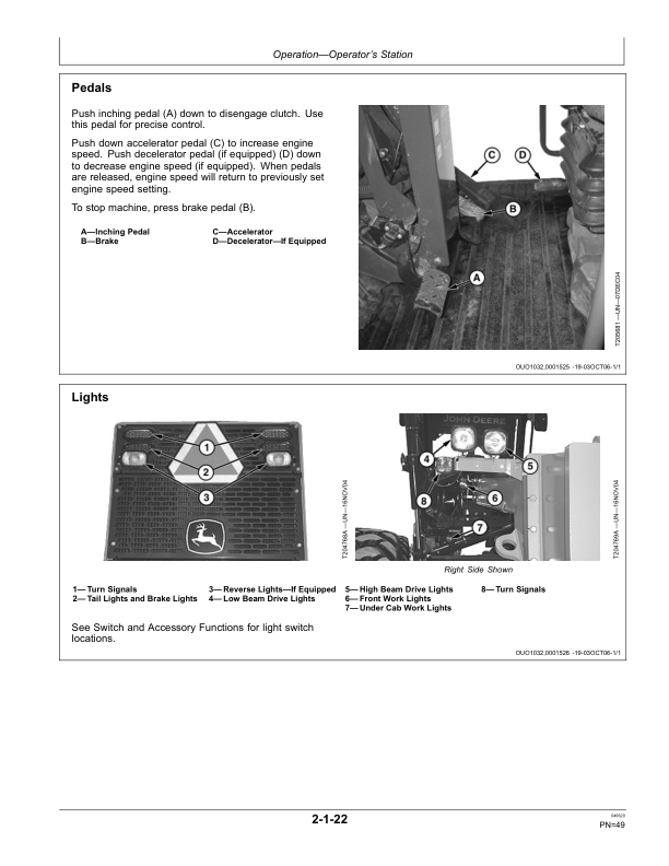 John Deere 670D, 672D, 770D, 772D, 870D, 872D Motor Graders Operator's Manuals (OMT202890) - Image 2