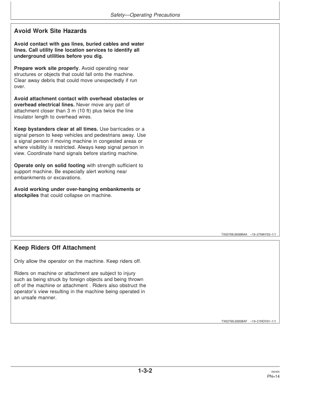 John Deere PRO960 Attachments Operator's Manuals (OMT203936) - Image 2